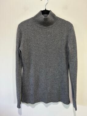 41 Hawthorne cashmere grey mock neck sweater womens S classic minimal